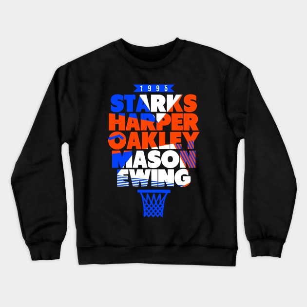 New York Basketball 1995 Throwback Crewneck Sweatshirt by funandgames